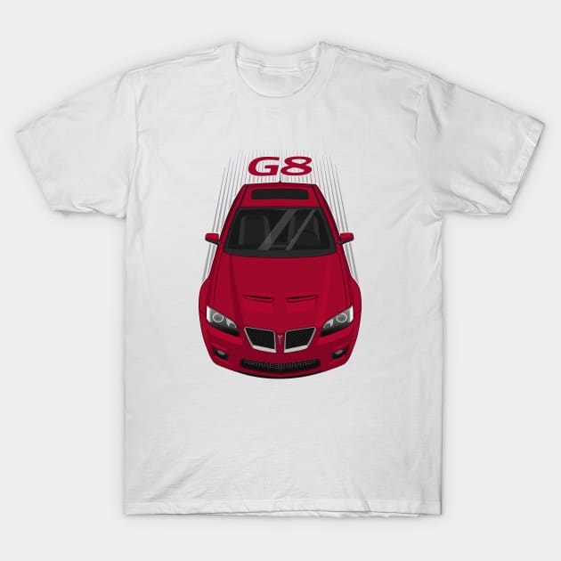 Pontiac G8 2008-2009 - Sport Passionate Red T-Shirt by V8social